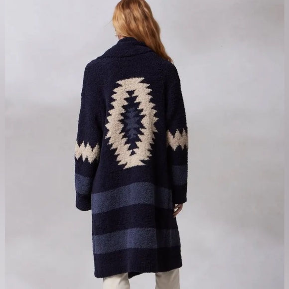 Kashwere Sweaters - Kashwere Shawl collar coat Aztec 2.0 Chenilla Classic